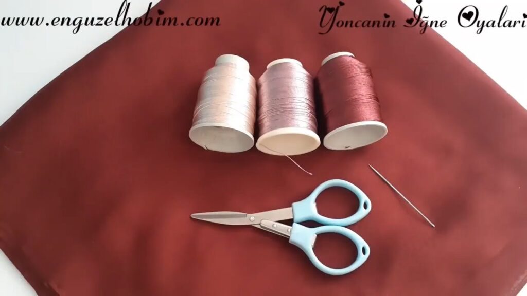 Bu model şahane Bordo renkli yazma iğne oyası modeli/ Yoncanın iğne oyaları #iğneoyası