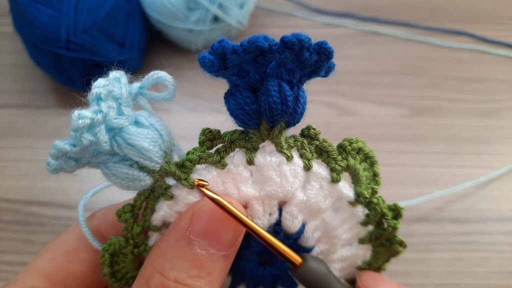 Effortless 3D Floral Motif Crochet Coaster: Super Simple Crochet and Knitting Pattern