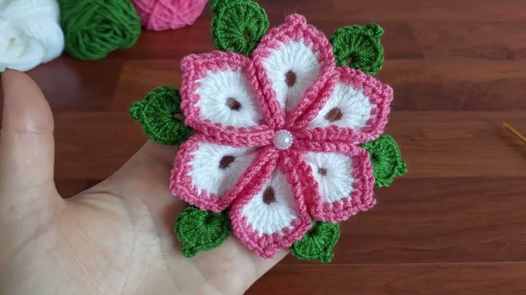 Crafting Distinction: Creating a Unique and Eye-Catching 3D Crochet Flower Motif Design