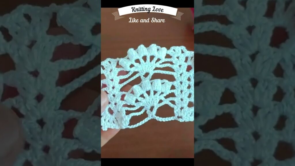 Short and Sweet: Surprise with Crocheted Floral Lace Pattern! Handicraft Extravaganza in 60 Seconds!