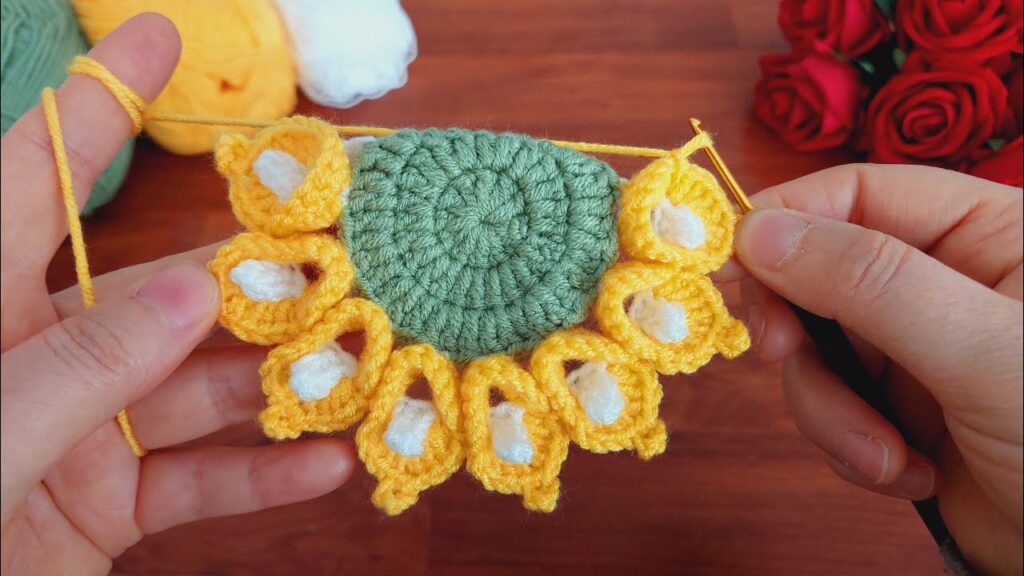 Wonderful Charming and Simple 🥰 Tutorial for Crafting a Decorative 3D Crochet Coffee Coaster