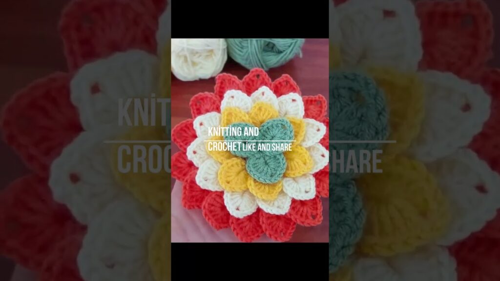 FANTASTIC Quick & Easy 3D Crochet Flower Tutorial | DIY Floral Crafts” #crochet #3dcrochet