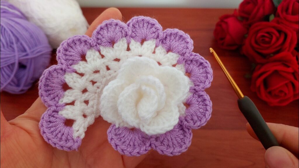 3D💯Wow Wonderful🌿How to make an eye-catching crochet rose home ornament? 4K How to knit pots&leaves