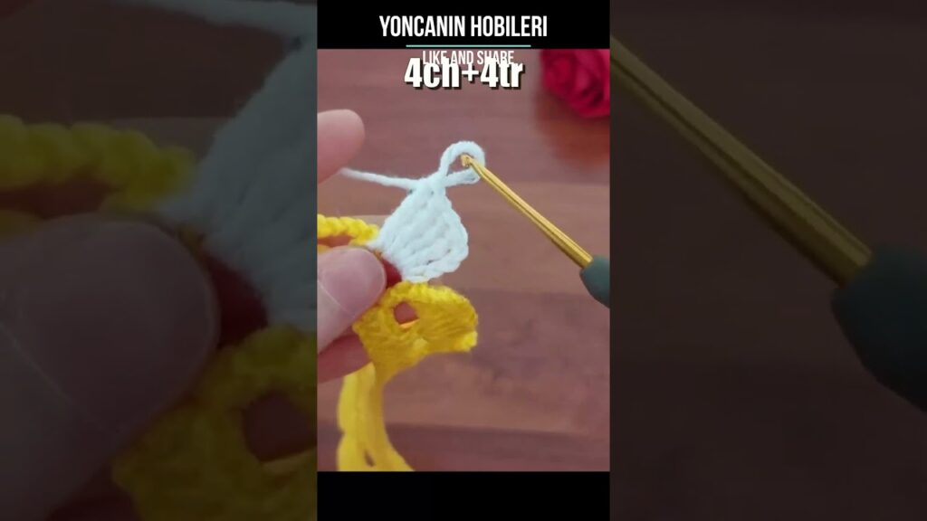 Crafting a Beautiful 3D ⚡Crochet Flower👌: Beginner-Friendly Tutorial #crochet #crochetflower
