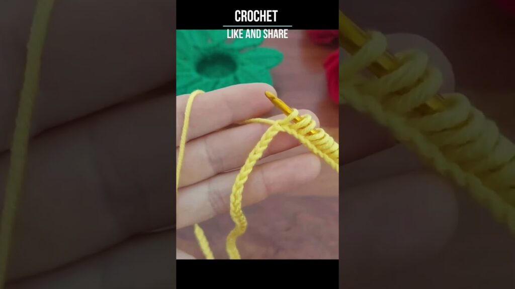 Easy Crochet Rose Flower Keychain🌹💯 #crochet #easycrochet #shortvideo