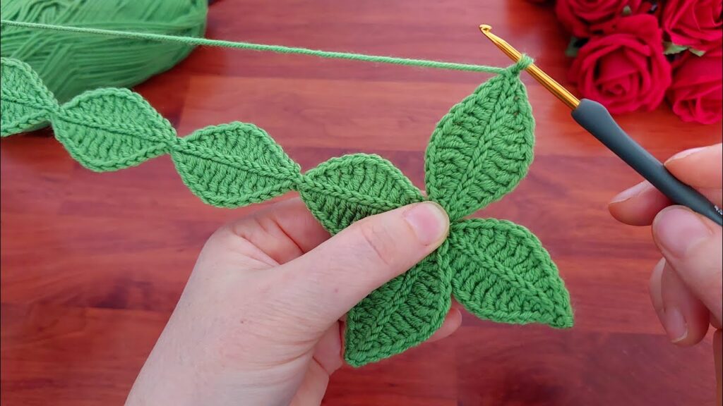 WONDERFUL YOU WILL LOVE IT WHEN YOU SEE WHAT I MADE FROM LEAVES. HOW TO CROCHET BAG HANDLE, HEADBAND