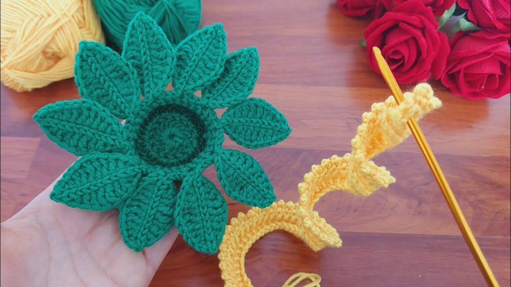 3D Wonderful Crochet Flower💯👌 Pincushion Keychain💯Very Easy Crochet Rose Flower Making for Beginners