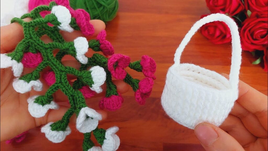 Fantastic Crochet 3D🌿How to Make an Eye-Catching Crochet Home Ornament? How to Knit Pots and Leaves