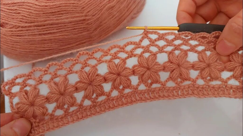 Wow!! Beautiful Flower Crochet Pattern | Beginner-Friendly Knitting Tutorial – Tunisian Crochet