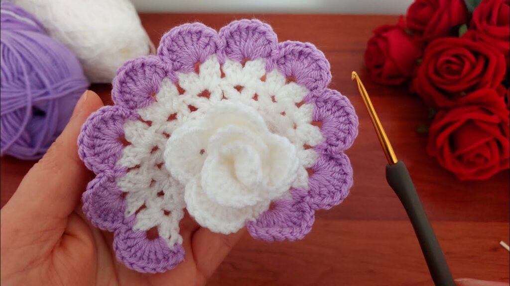 3D💯Wow Wonderful Eye-Catching Crochet Rose Home Ornament Tutorial 🌹 Learn How to Knit Pots & Leaves