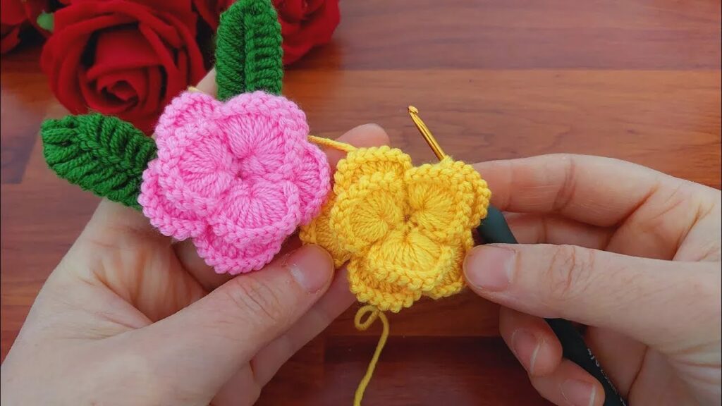 Amazing 3D Crochet Idea – Very Easy Crochet Rose Flower Making for Beginners – Trend Crochet”