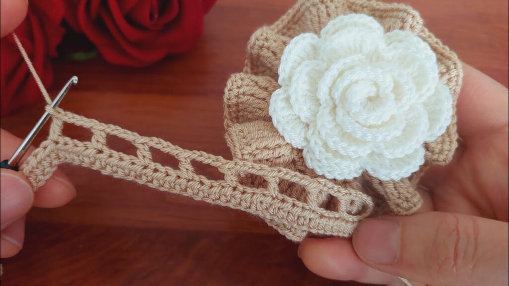 3D⚡💯Wow Amazing Crochet Idea💯👌🌷 Very Easy Crochet Rose Flower Making for Beginners🌷”