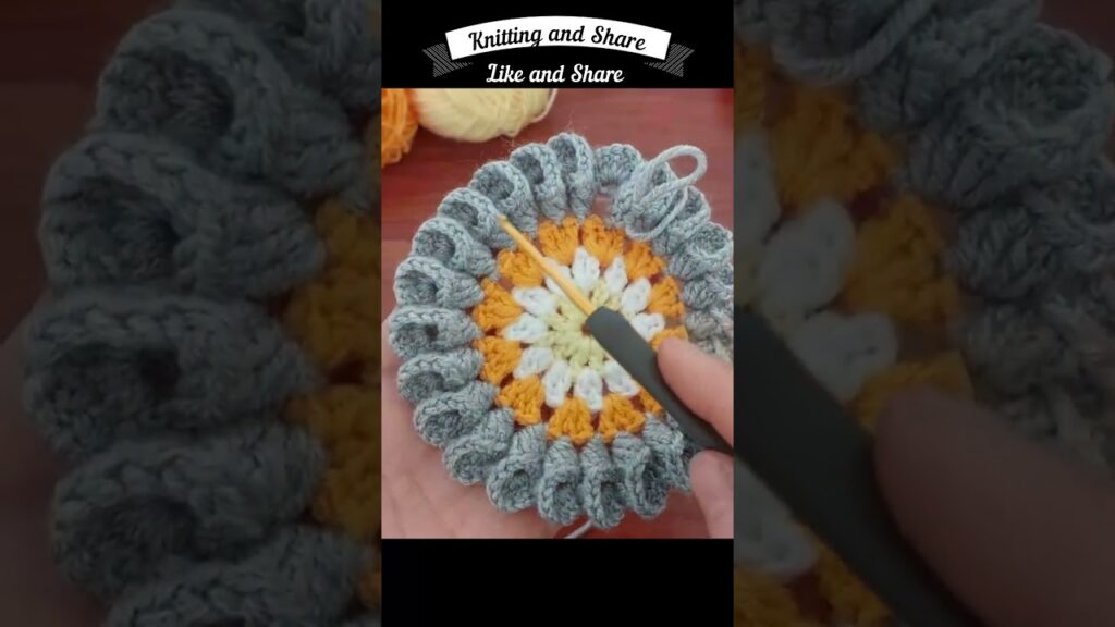 Fantastic Crochet: 3D Eye-Catching Flower Pattern Tutorial for Beginners! 🌸 #crochet #3dcrochet
