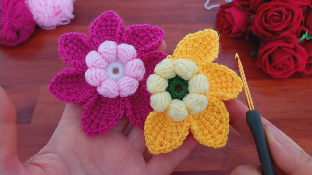 Wow! Eye-Catching Crochet Flower Pattern Tutorial for Beginners: 3D Wonderful Crochet
