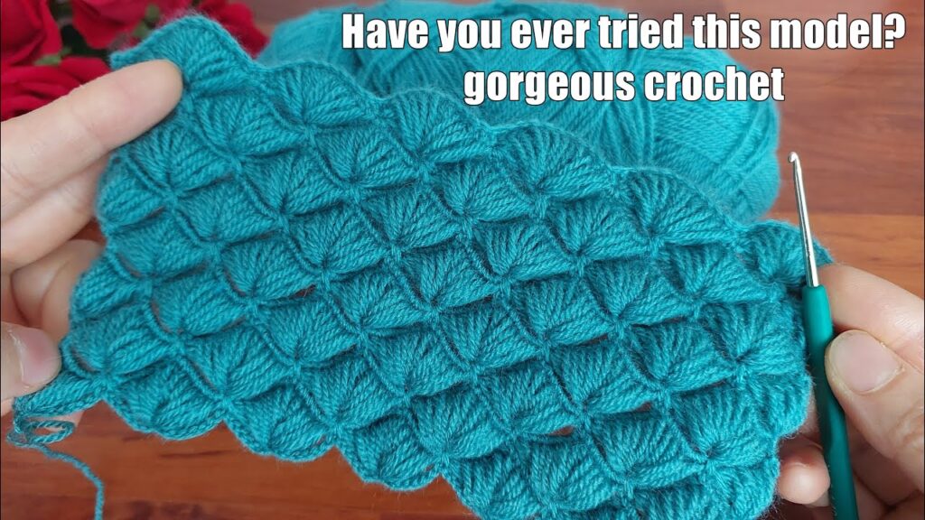 Are you wondering how to make this beautiful crochet stitch with this technique? watch the video.