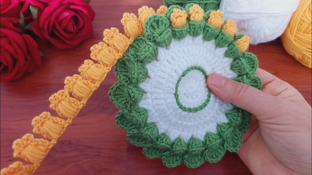 Beautiful Crochet Flower Coaster: Easy Tutorial for Beginners 🌸 #crochet #flower 2