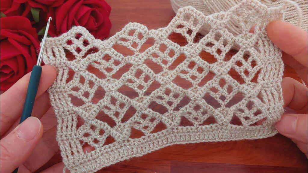 Wow! Simple and Stunning Glitter Crochet Tutorial Perfect for Beginners! #crochet #flowers
