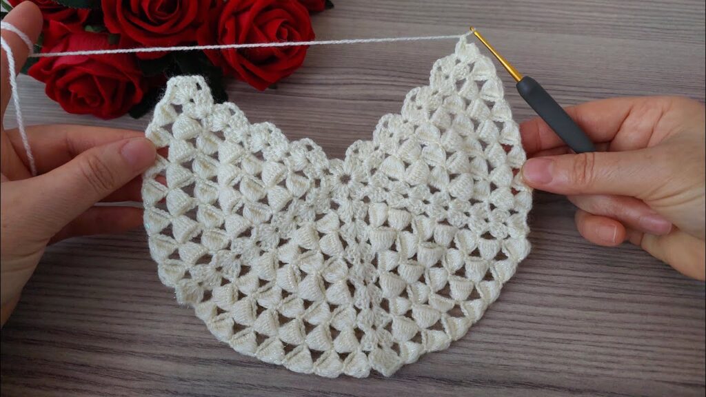 Craft Elegant Crochet Lace Flower Designs for Blouses, Tunics, and Shawls – Trendy Crochet Creations