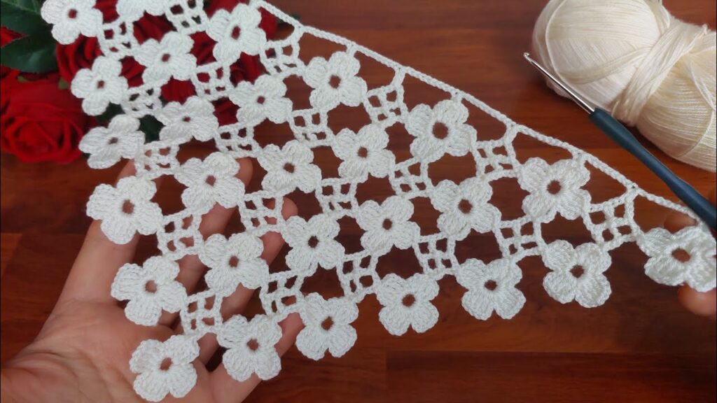 Create Stunning Crochet Lace Flower Patterns for Blouses, Tunics, and Shawls – Trendy Crochet