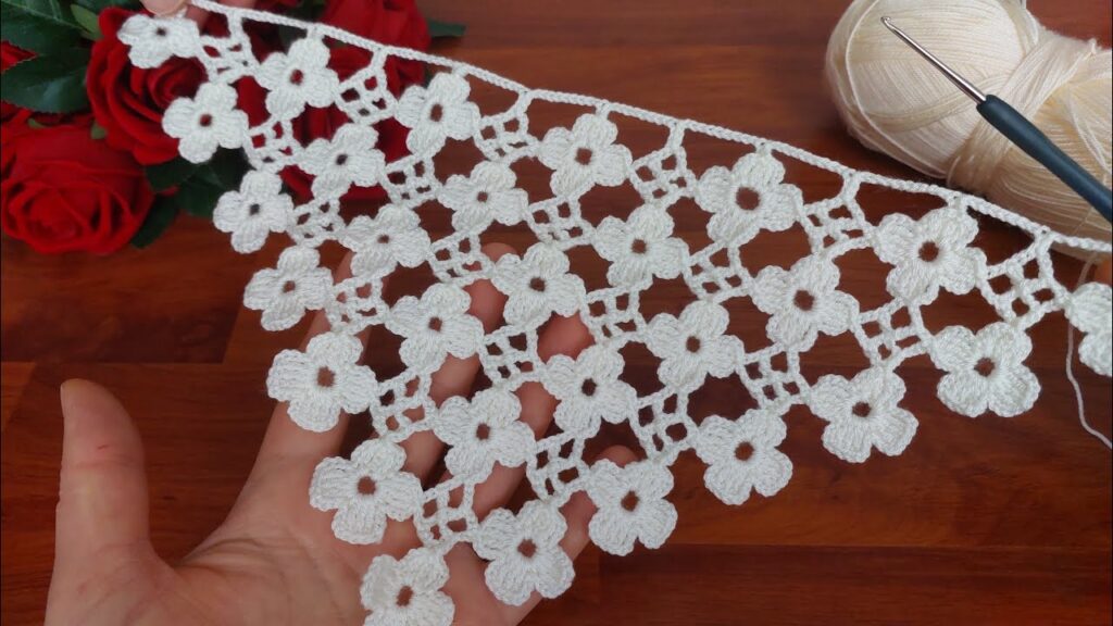 “Craft Exquisite Crochet Lace Flower Patterns for Blouses, Tunics, and Shawls – Stay Stylish