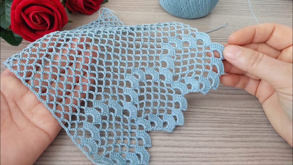 Knitting and Crochet Flower Pattern: Perfect for Summer Blouses, Table Runners, Skirts, Dresses,Tops