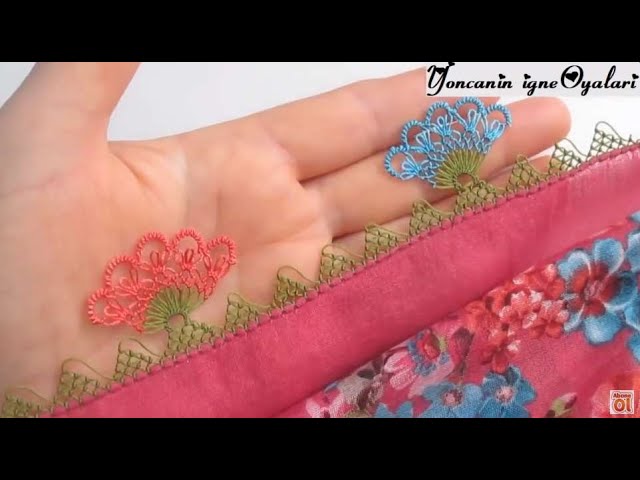 ZARİF VE GÖSTERİŞLİ İĞNE OYASI MODELİ PEMBE YAZMA ÜZERİNE KOLAY İĞNE OYASI MODELİ#iğneoyası