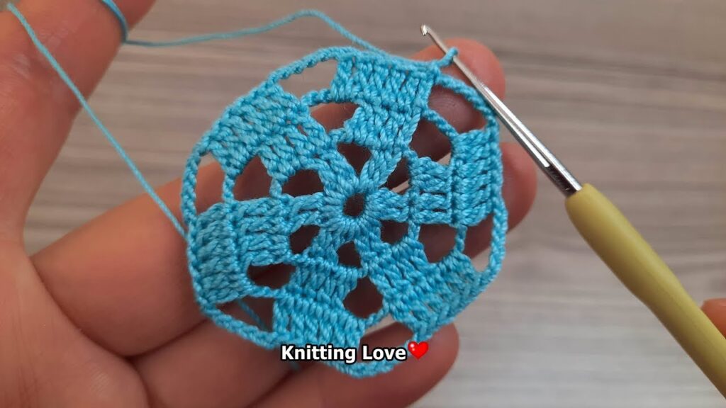 Super Easy Flower Crochet Pattern | Beginner’s Knitting Online Tutorial (Tığ İşi Örgü)