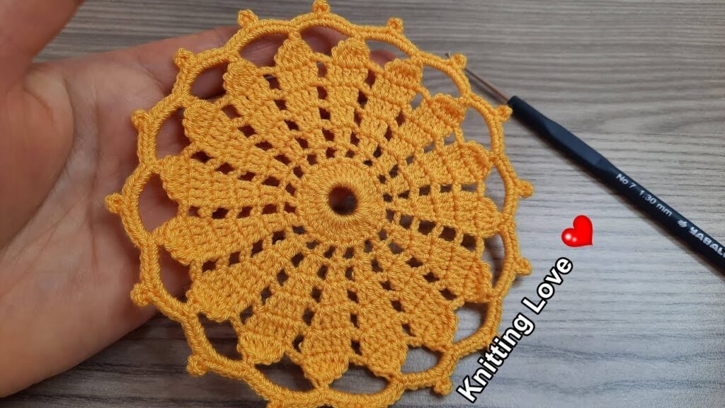 Amazing and Beautiful Crochet Flower Design: Crochet Online Tutorial for Beginners Tığ İşi Örgü