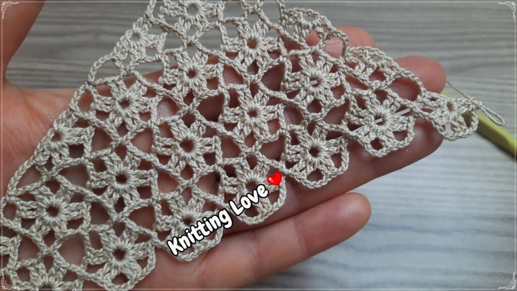 Exquisite 2024 Flower Crochet Pattern | Free Tunisian Knitting Tutorial for Beginners