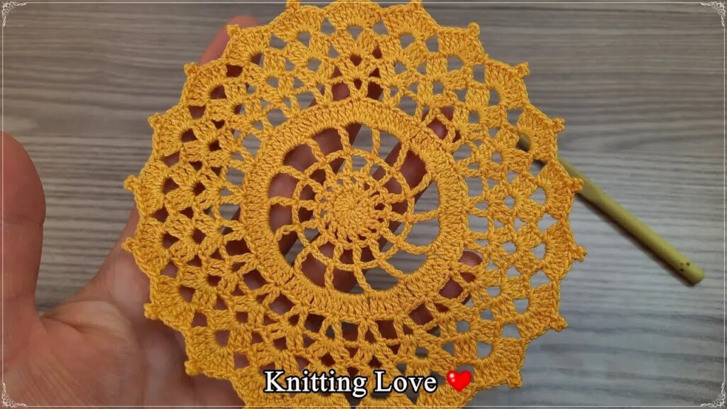 Super Easy Beautiful Round Crochet Lace Motif | Beginner-Friendly Knitting Tutorial | Tığ İşi daire
