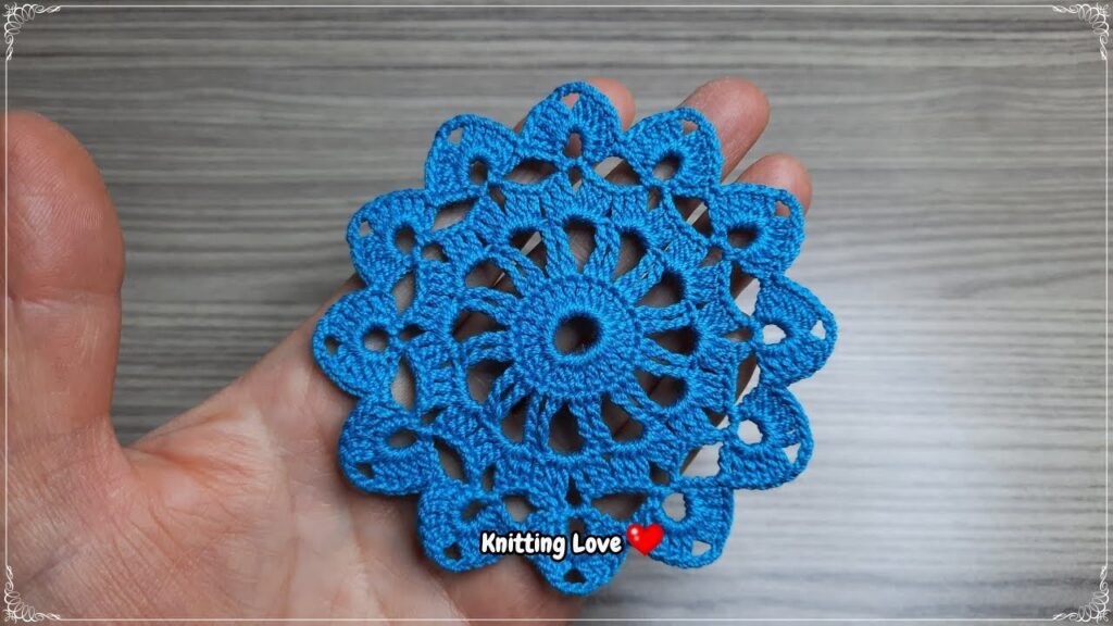 Stunning Crochet Flower Pattern – Tunisian Knitting Tutorial for Beginners 2024