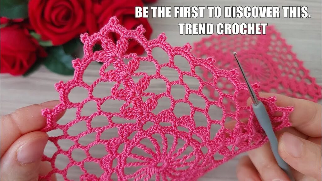 Create Beautiful and Elegant Lace Flower Patterns for Blouses, Tunics, and Shawls – Trendy Crochet