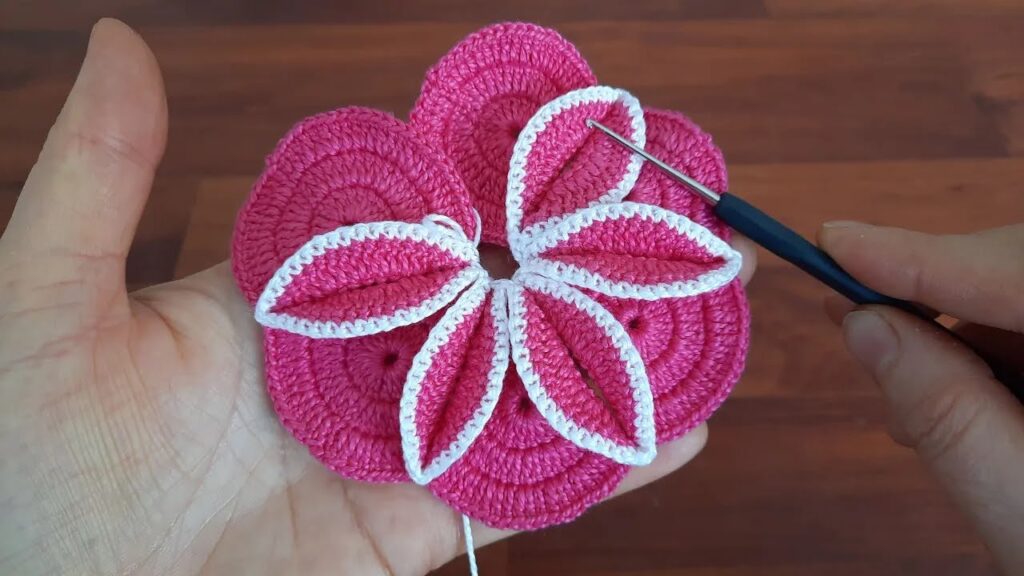 Wow! Wonderful 3D Crochet Flower Lace Knitting Pattern – Step-by-Step Tutorial for Beginners