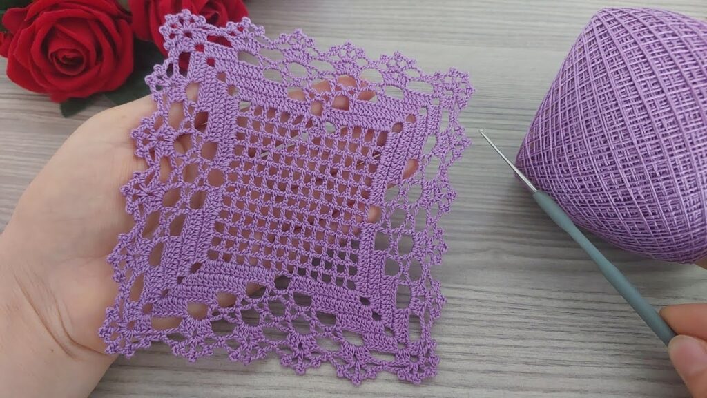 Super Easy Beautiful Square Crochet Pattern | Beginner-Friendly Knitting Tutorial | Tığ İşi Kare