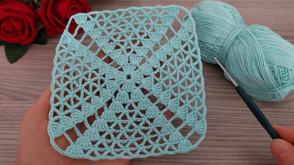 Gorgeous Easy Beautiful Square Crochet Pattern | Beginner-Friendly Knitting Tutorial | Tığ İşi Kare