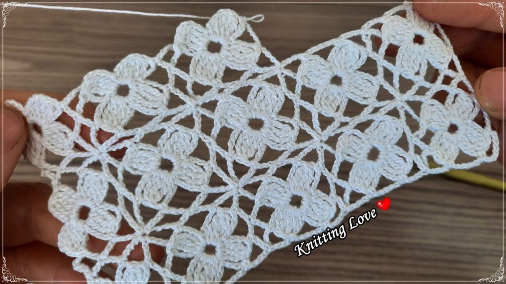 Wonderful 💖 Beautiful Flower Patterned Crochet Filet Etol Shawl & Cover Model | Tığ İşi Örgü Modeli