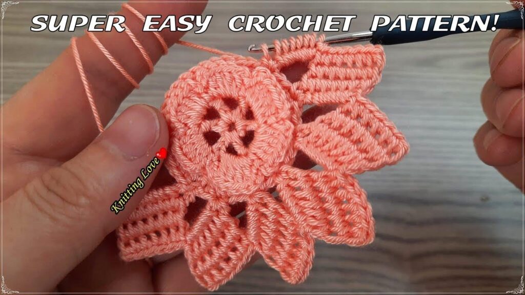 SUPER 🌸 Very Beautiful Flower Crochet Pattern | Knitting Online Tutorial for Beginners Tığ İşi Örgü