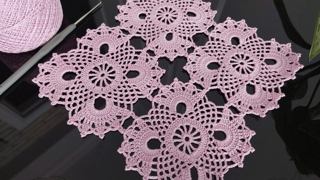 Wonderful Easy & Beautiful Joined Flower Crochet Lace Pattern