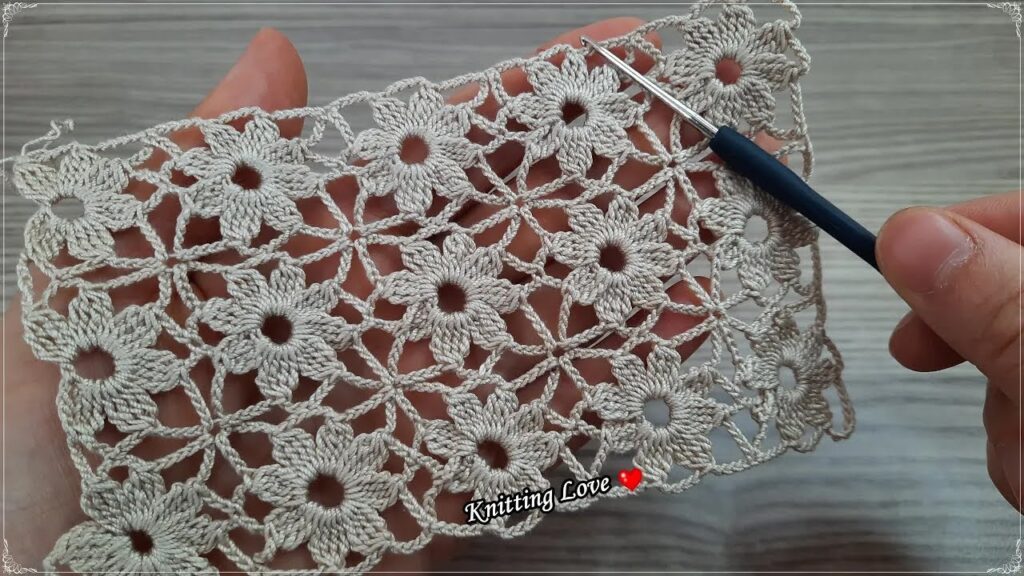 Gorgeous Flower Pattern Crochet Filet Shawl & Cover | Stunning Tığ İşi Örgü Modeli