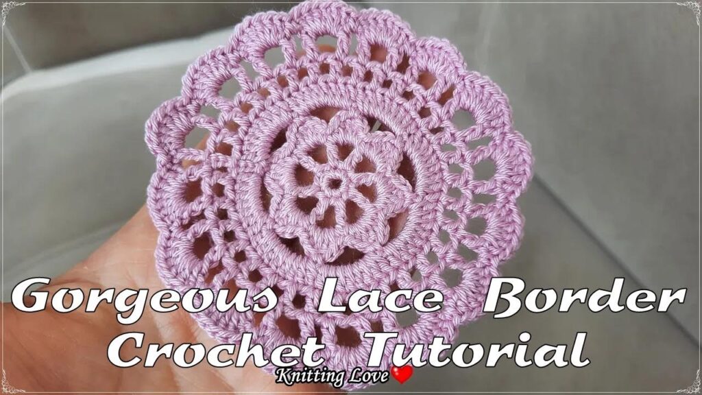 Gorgeous Easy Crochet Pattern Border Napkin Runner and Shawl Lace Tutorial | Step-by-Step Guide