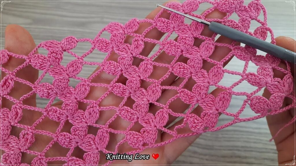 FANTASTIC Very Easy Beautiful Floral Crochet Pattern | Etol Shawl & Table Cover Knitting Tutorial