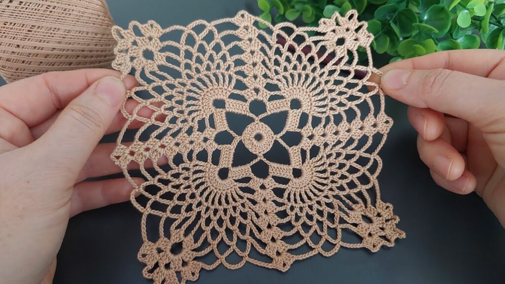 Easy Square Crochet Lace Pattern | Coaster, Table Cover, Summer Dress & Blouse