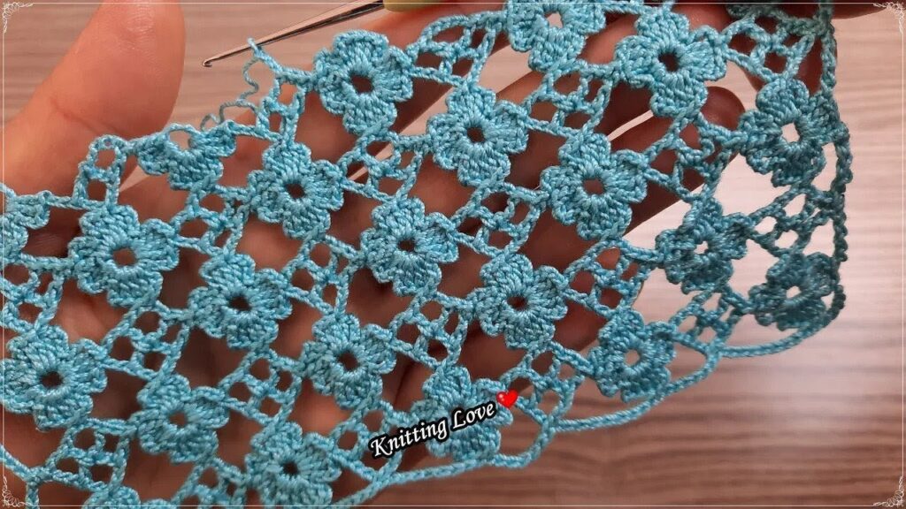 PERFECT 👌 VERY BEAUTIFUL FLOWER | Tunisian Crochet Knitting Tutorial for Beginners