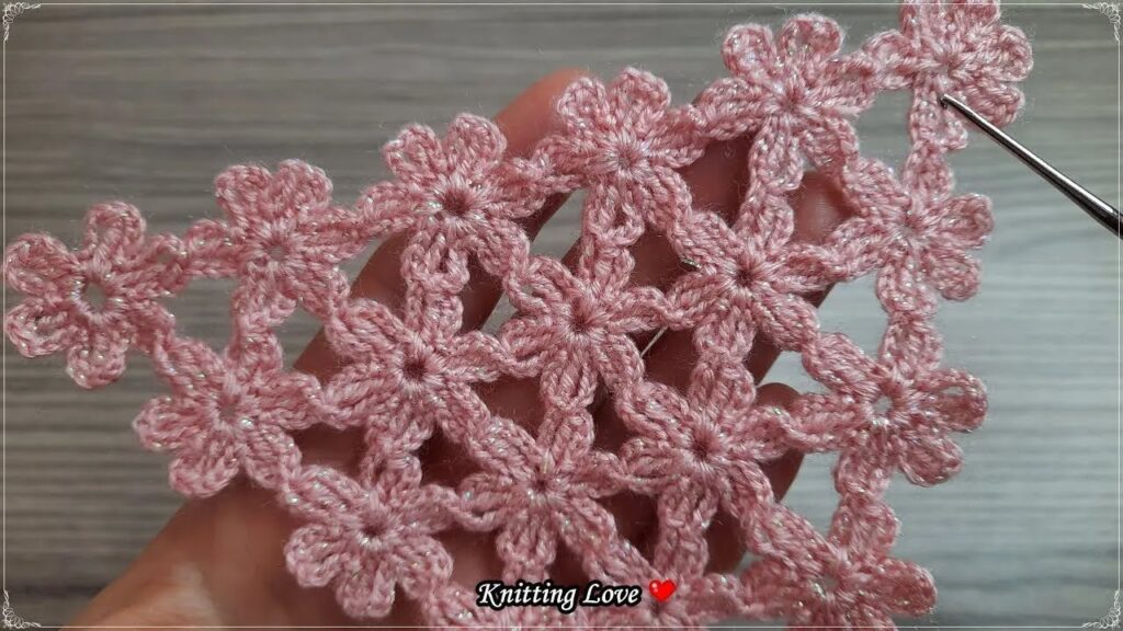 Very Nice & Beautiful Crochet Flower 🌸 | Step-by-Step Knitting Pattern for Beginners