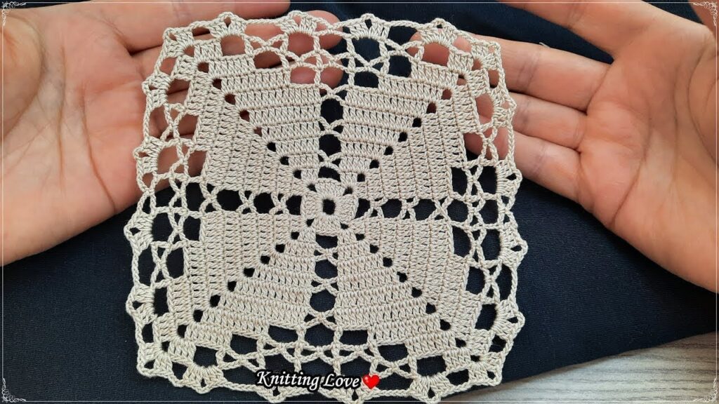 Super Easy & Beautiful Flower Square Crochet Lace 🌸 | 2025 Beginner’s Step-by-Step Tutorial