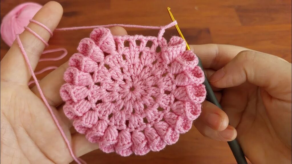 Stunning & Easy 3D Flower Crochet Coaster | DIY Lace Doily Tutorial