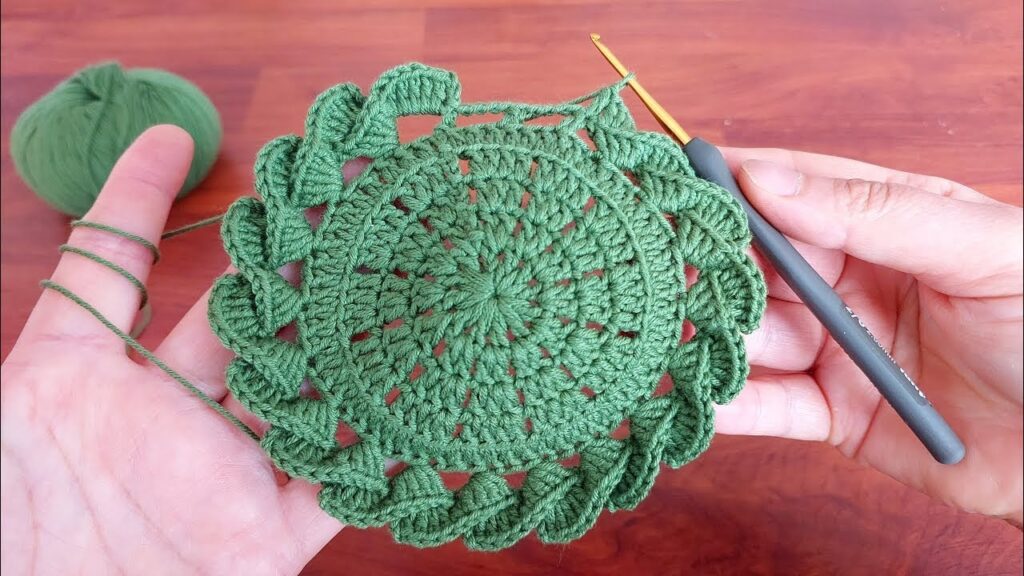 Beautiful & Easy 3D Flower Crochet Coaster | Decorative Lace Pattern Tutorial